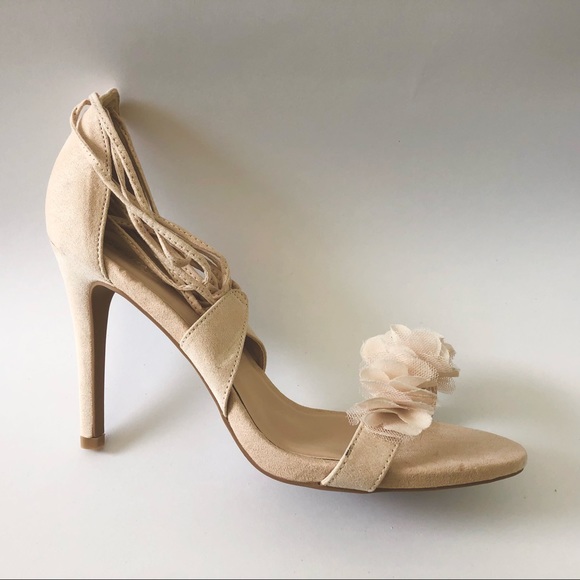 Powder pink high heel sandals - Picture 4 of 14